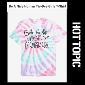Hot Topic “Be a Nice Human” Tie-Dye Tee NWT 2X